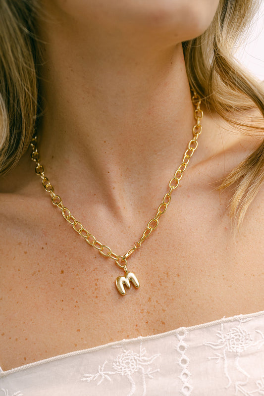 Yours Truly Initial Necklace