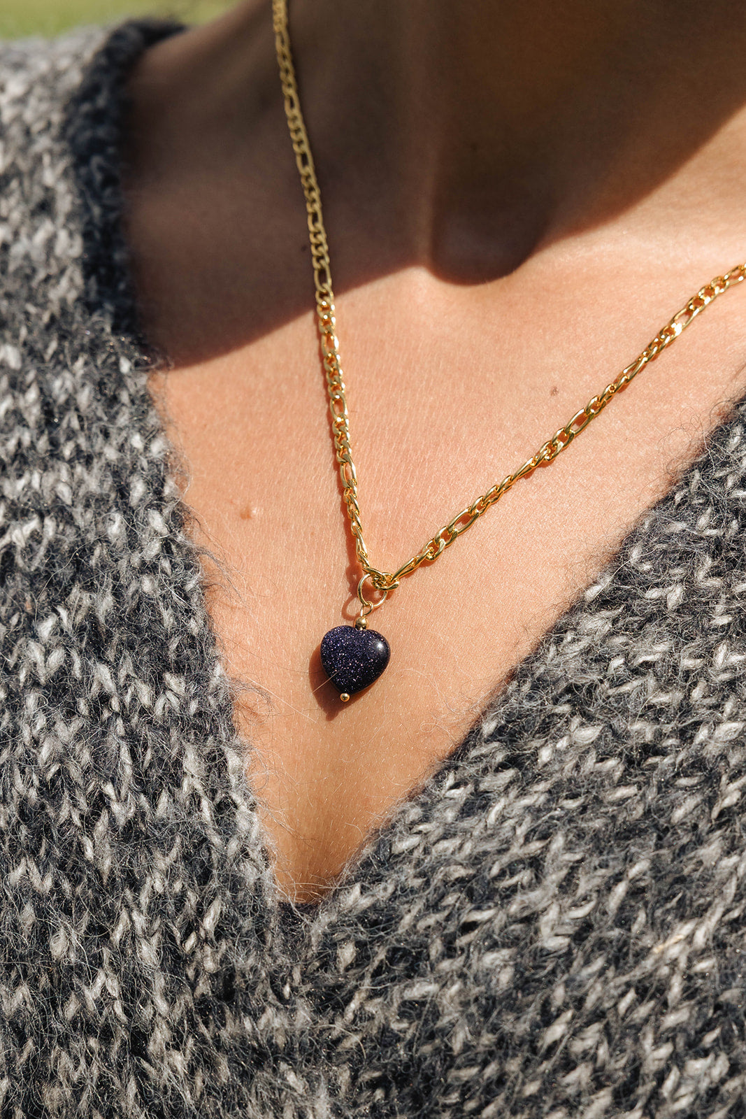 Midnight Heart Necklace