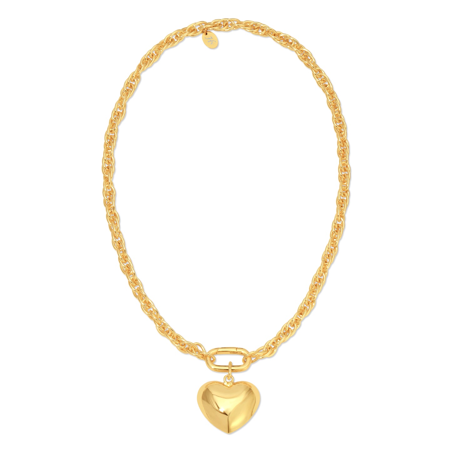 Heart on Lock Necklace
