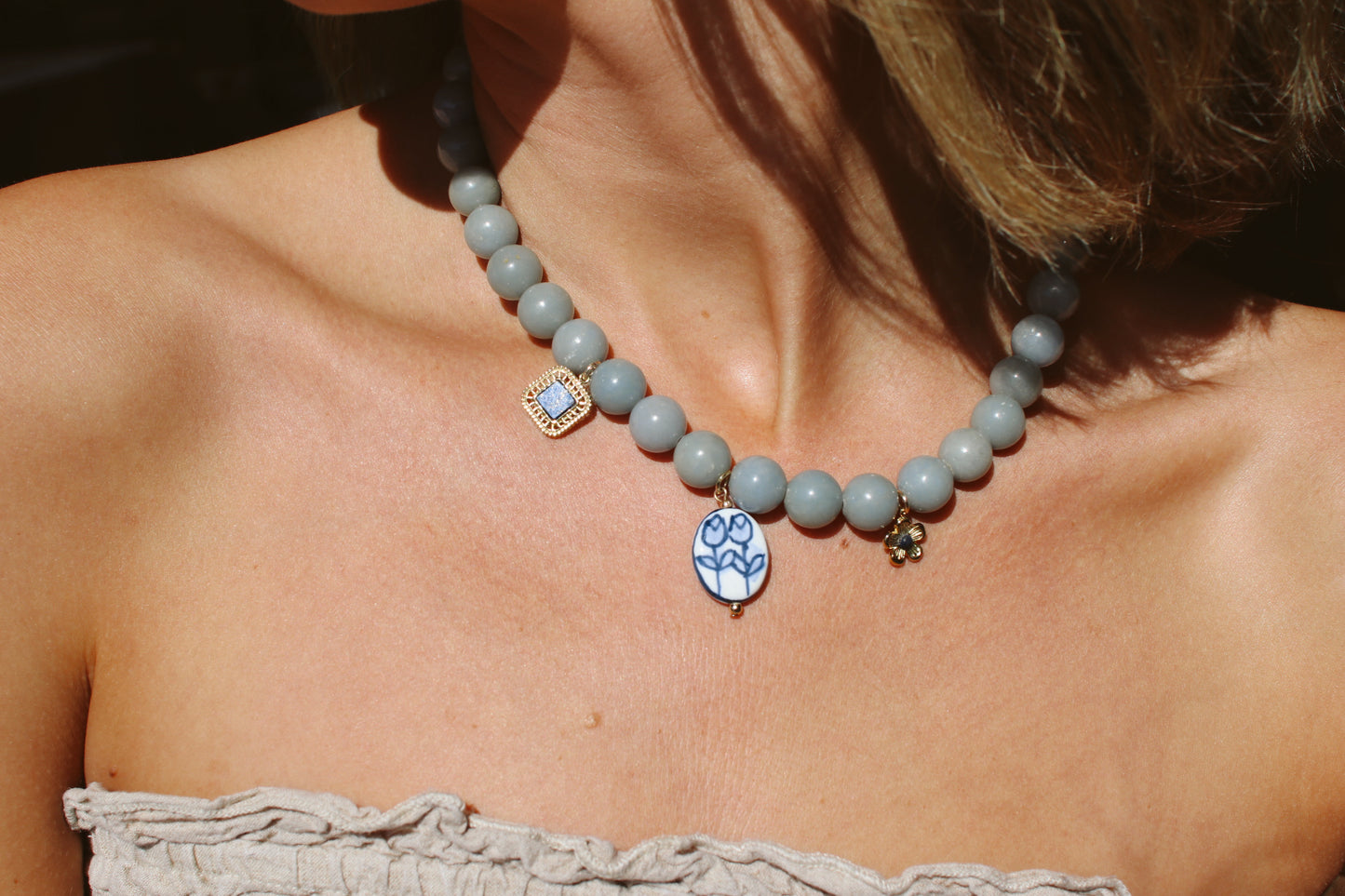 Porcelain Bloom Necklace