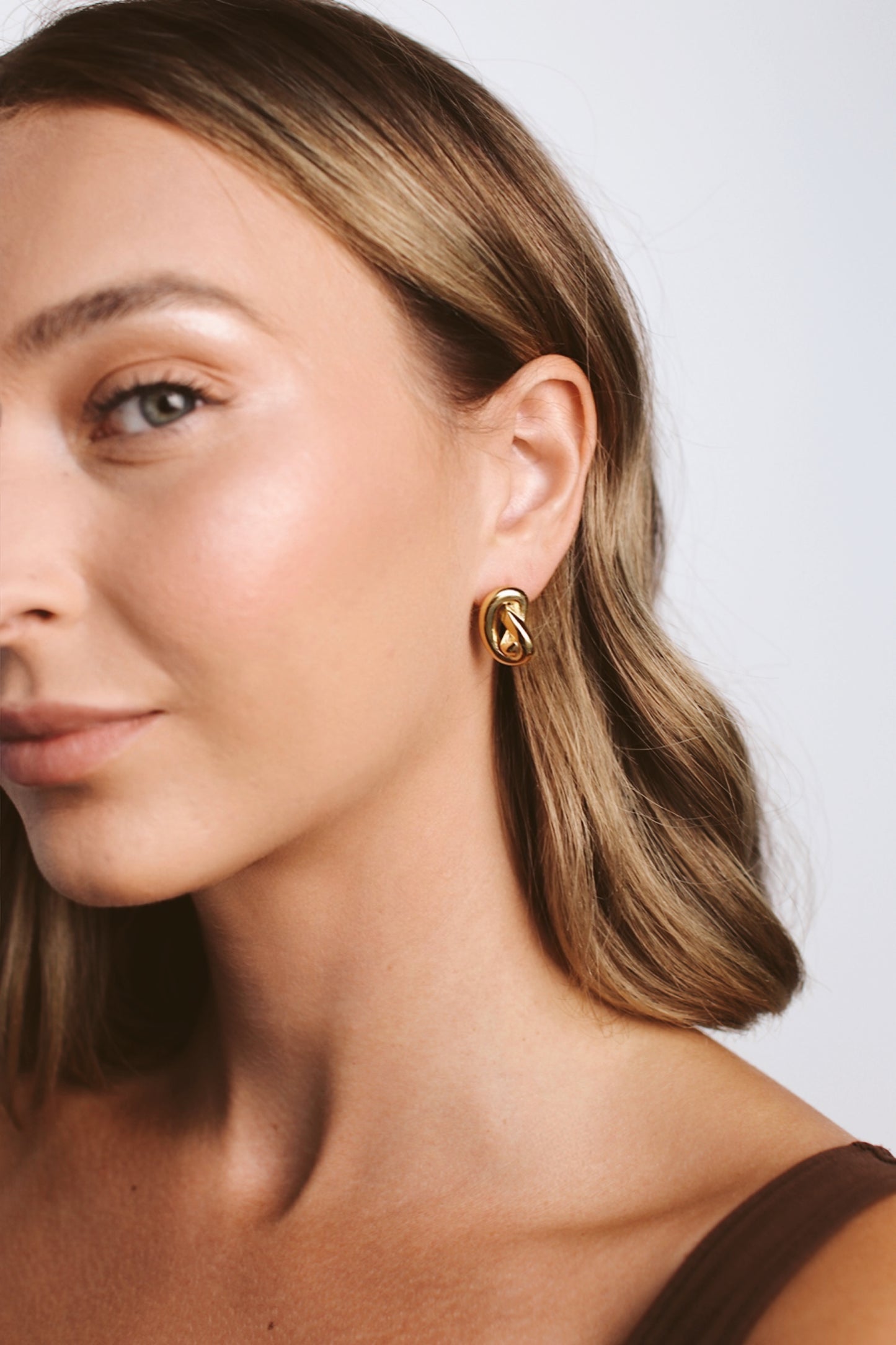 Twisted Heart Studs