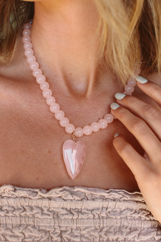 Rose Heart Necklace