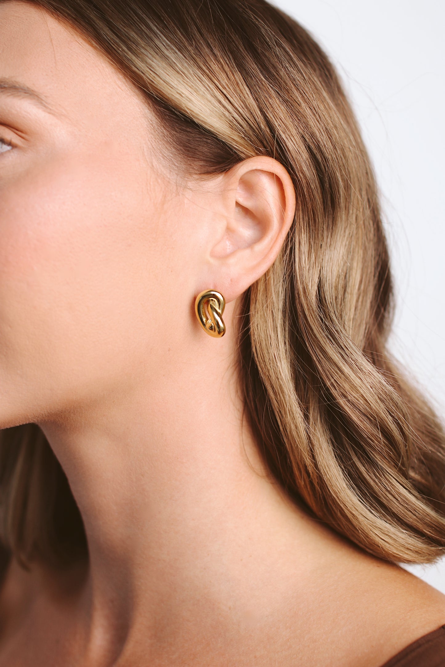 Twisted Heart Studs