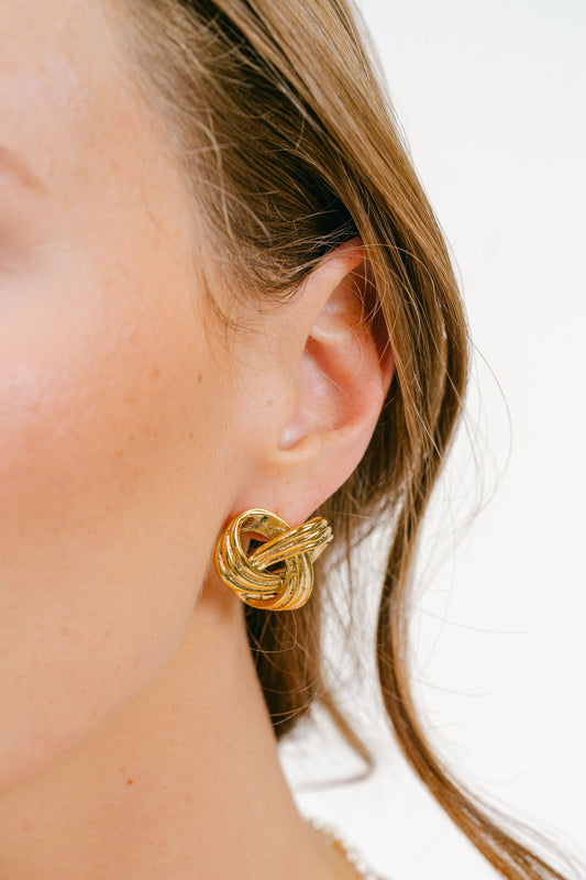 Golden Hour Knot Earrings