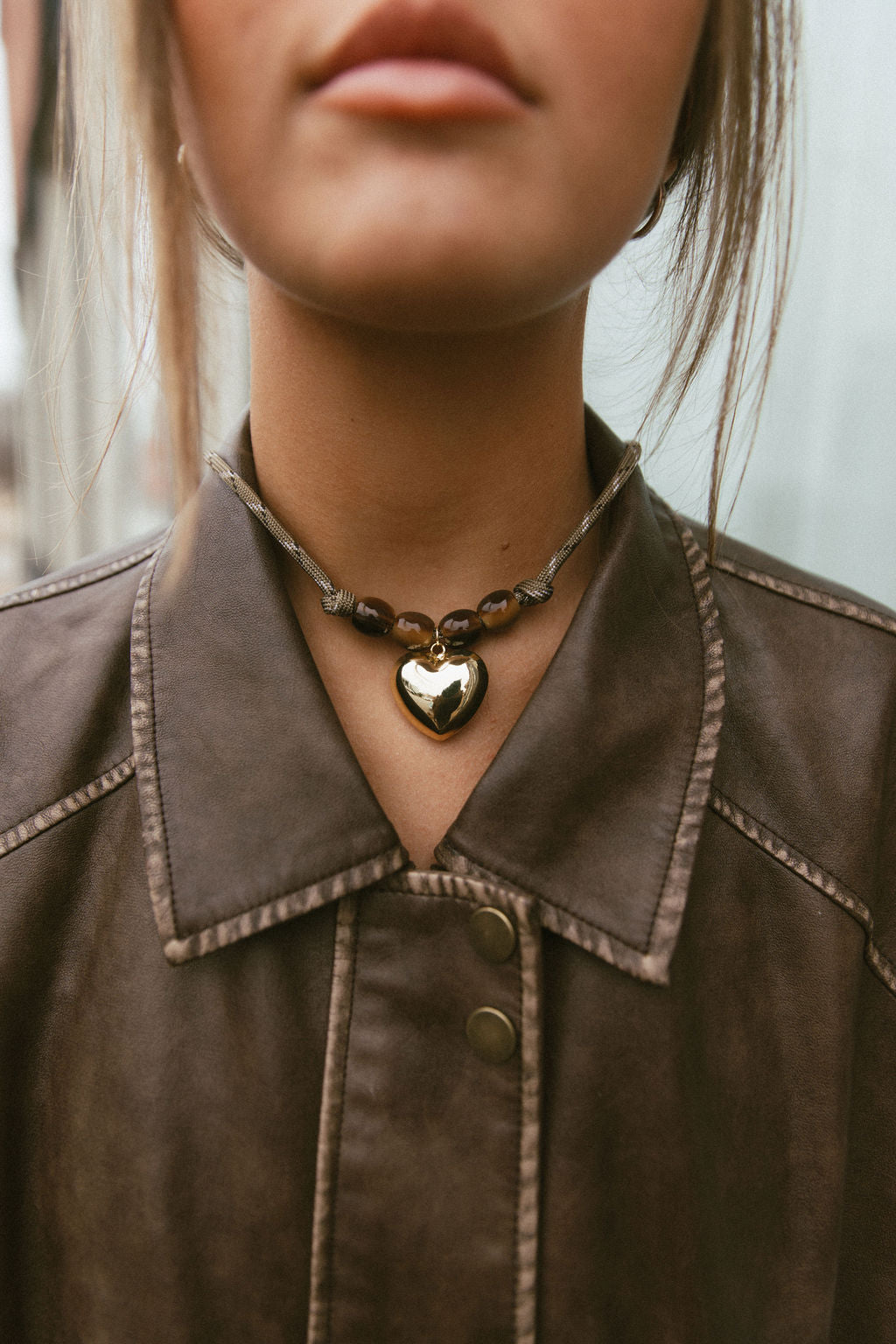 Heartline Cord Necklace