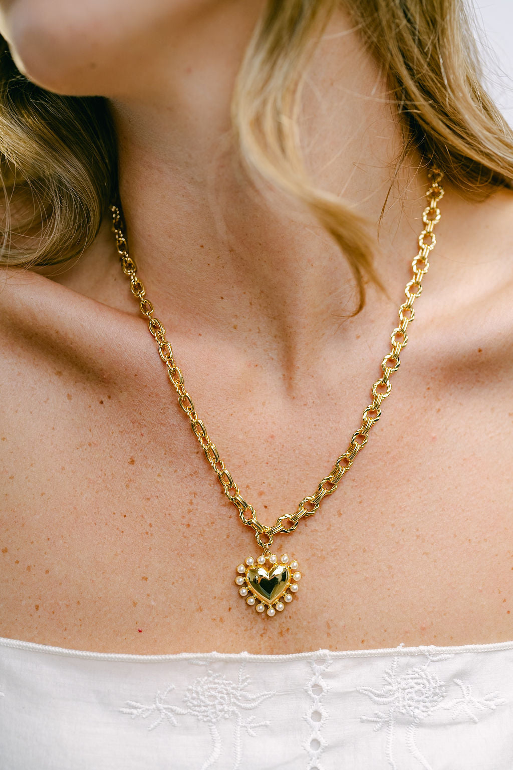 Halo Heart Necklace
