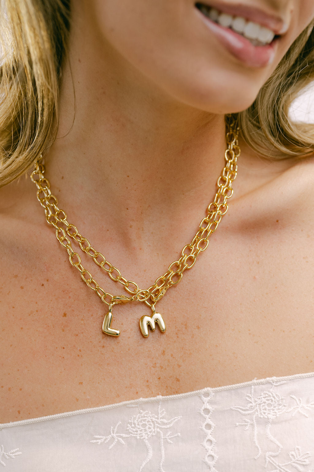 Yours Truly Initial Necklace