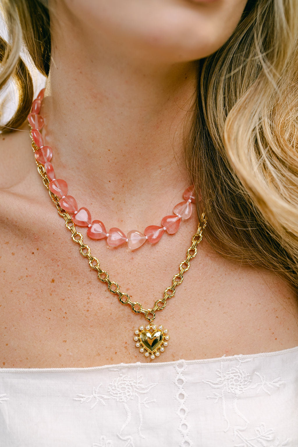 Cherry Heart Necklace