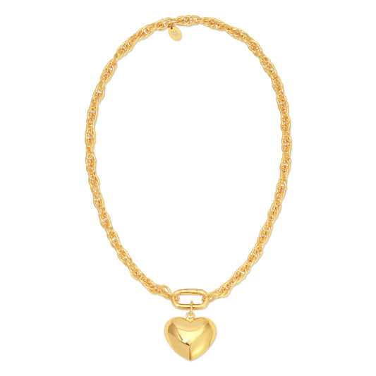 Heart on Lock Necklace