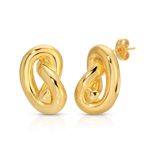 Twisted Heart Studs