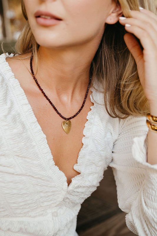 Ruby Heart Necklace