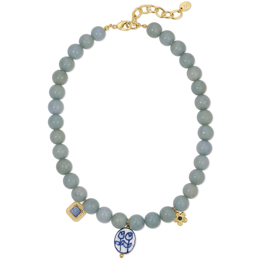Porcelain Bloom Necklace