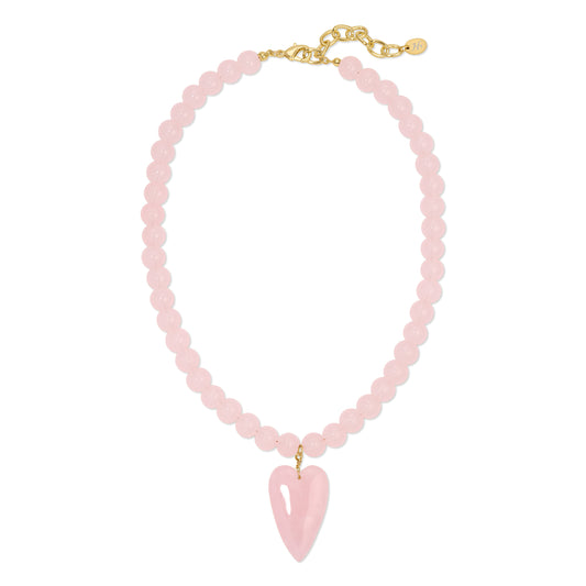 Rose Heart Necklace