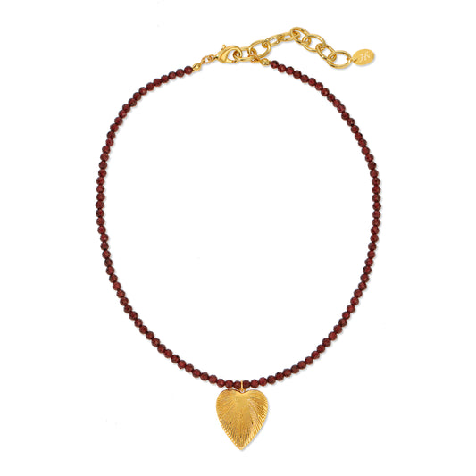 Ruby Heart Necklace