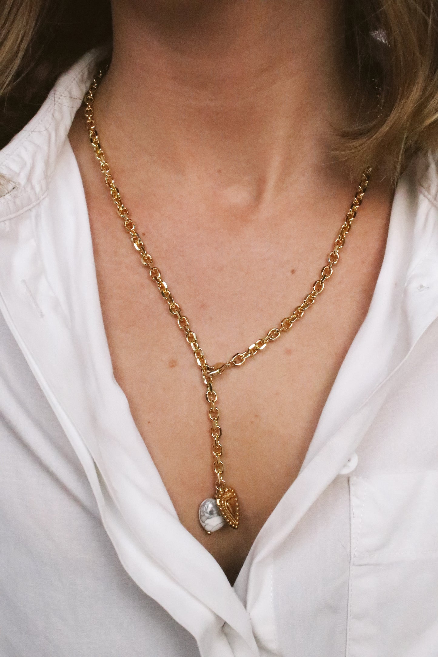 Lariat Heart Necklace