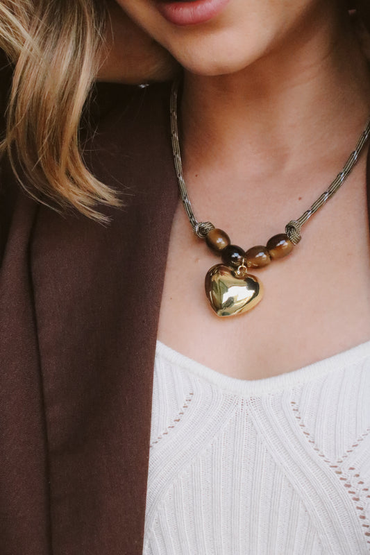 Heartline Cord Necklace