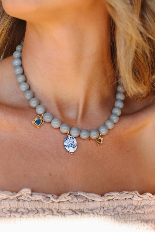 Porcelain Bloom Necklace