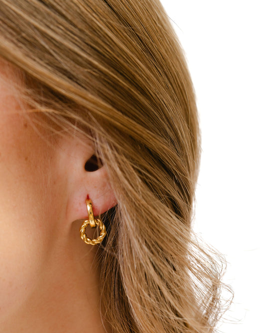 Locket Twist Hoops